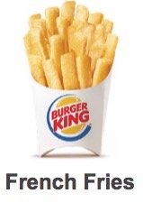 Burger King Large Fries Cheap