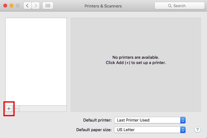 Add Printer System Preferences Mac 10.11