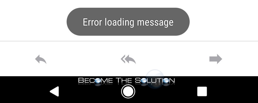 Error Loading Message – Outlook Android