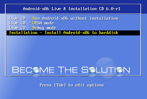 Install android virtualbox android to harddisk
