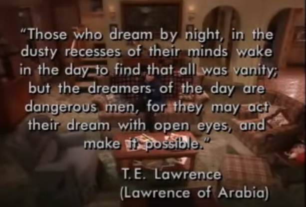 Roseanne Last Episode Quote TE Lawrence of Arabia