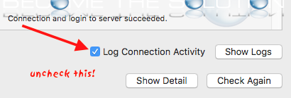 Mac mail log connection activity