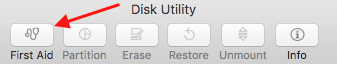 Mac disk utility first aid