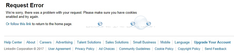 Fix LinkedIn Request Error Cookies Enabled