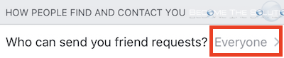 Facebook mobile send friend requests