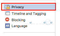 Facebook desktop privacy