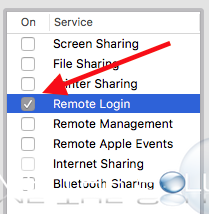 Mac x remote login ssh