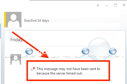 Fix: This Message May Not Have Been Sent to Because the Server Timed Out – Lync