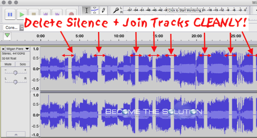Easy: Audacity Remove Silence Between Tracks