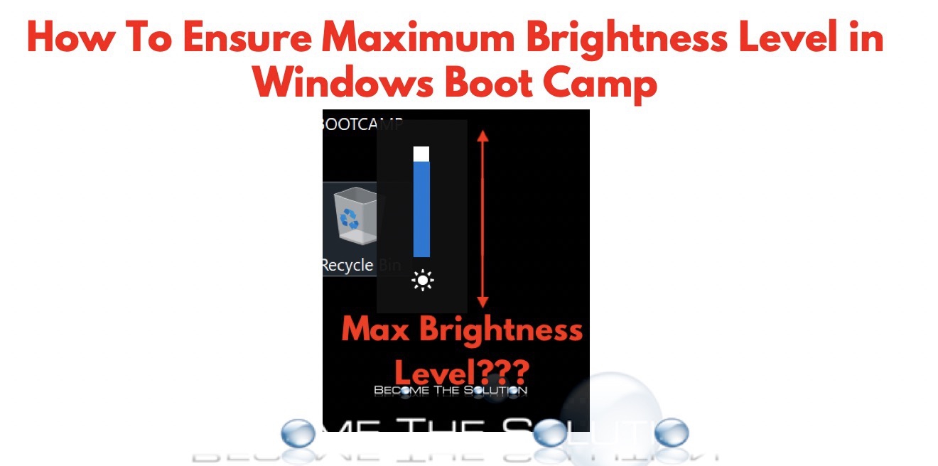 Fix: Maximum Display Brightness + Windows Boot Camp