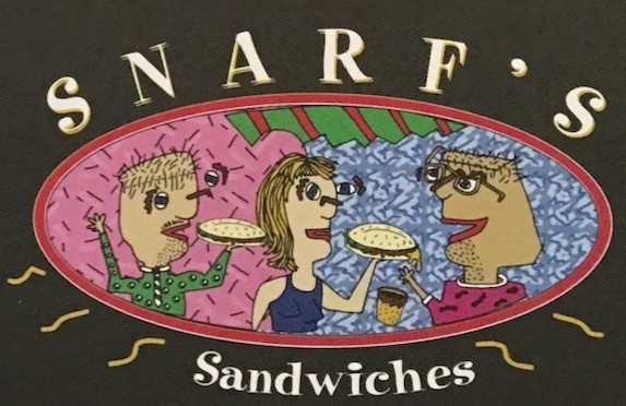Snarfs Sandwiches Carry Out Menu Chicago (Scanned Menu With Prices)