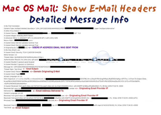 How To: Mac Mail Show Email Headers