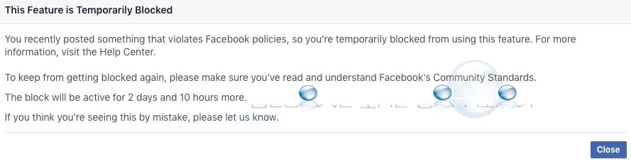 Fix: This Feature is Temporarily Blocked – Facebook