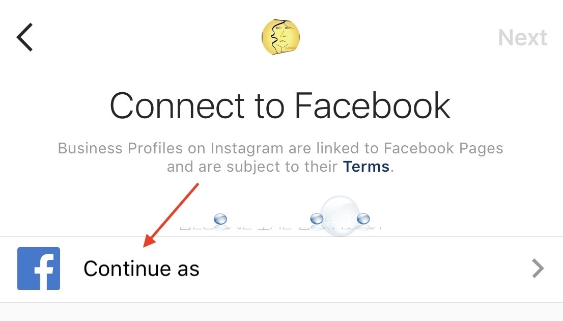 Connect instagram account to Facebook