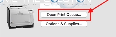 Mac x open print queue