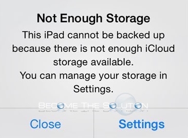 Fix: Not Enough Storage iPad