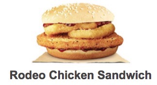 Burger King Dollar Rodeo Chicken