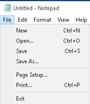 Notepad Save As