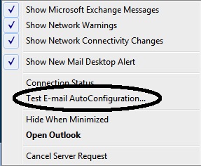 Outlook Email Test Auto Configuration
