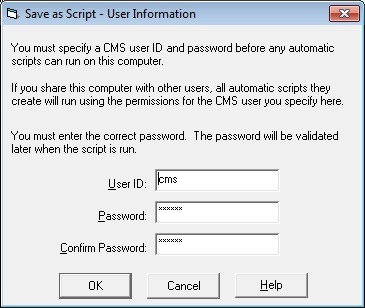 set username password avaya cms