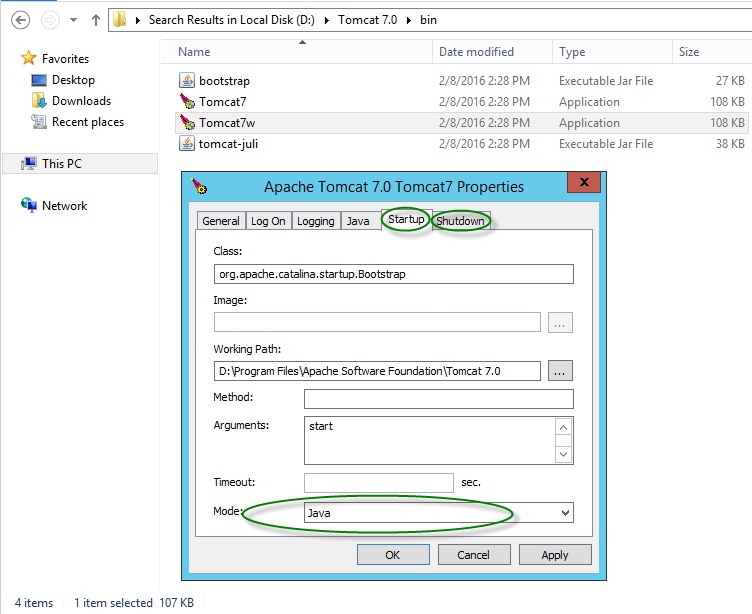 apache tomcat on windows