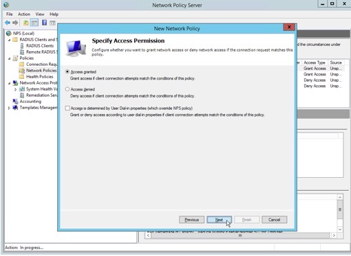 Windows NPS Access Granted