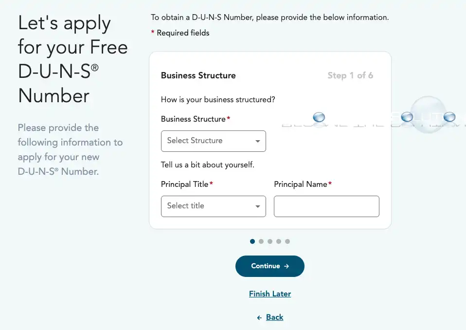 Create Free DUNS Number Dun & Bradstreet Business Structure
