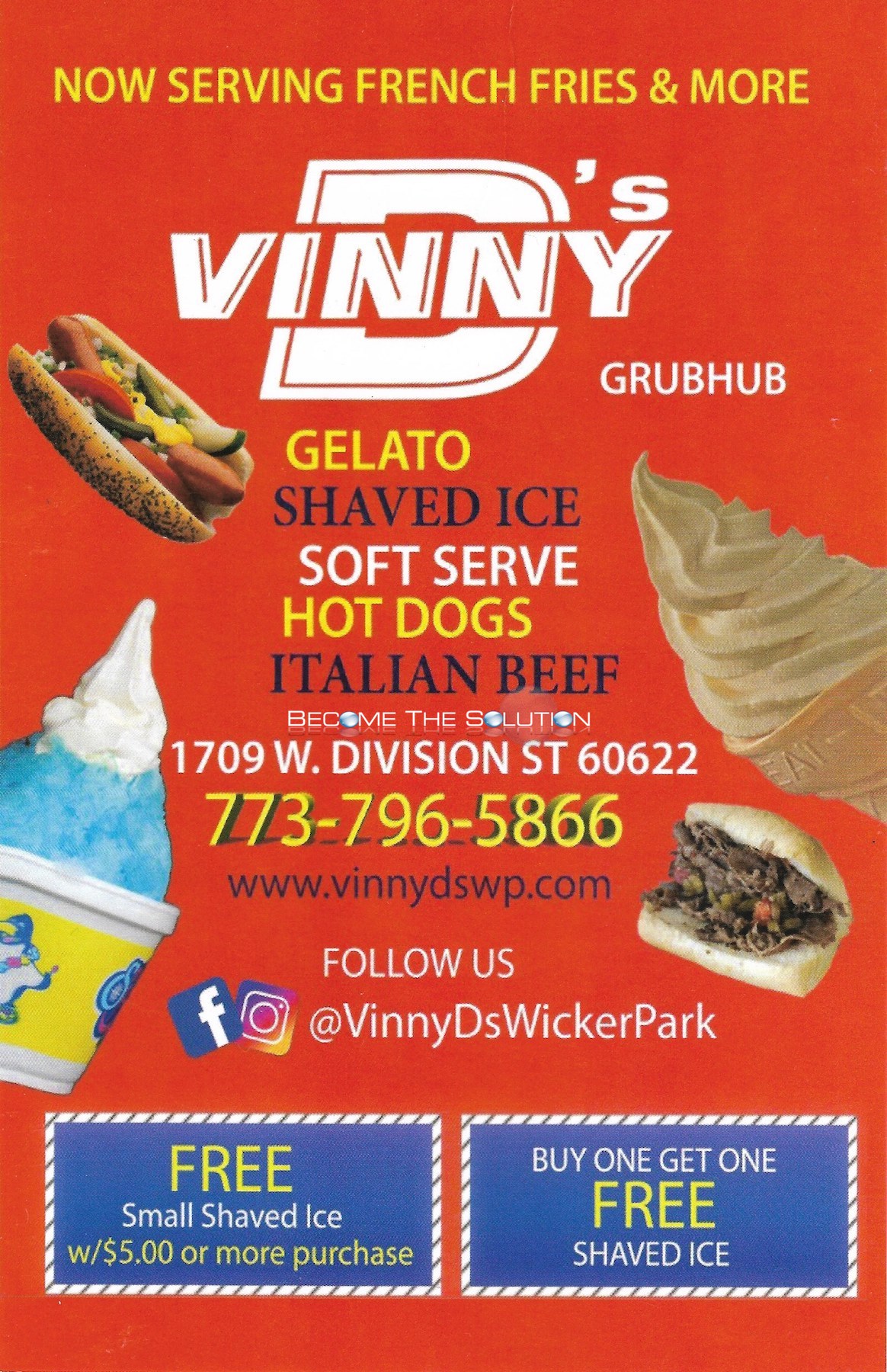 Vinny d's chicago menu 1