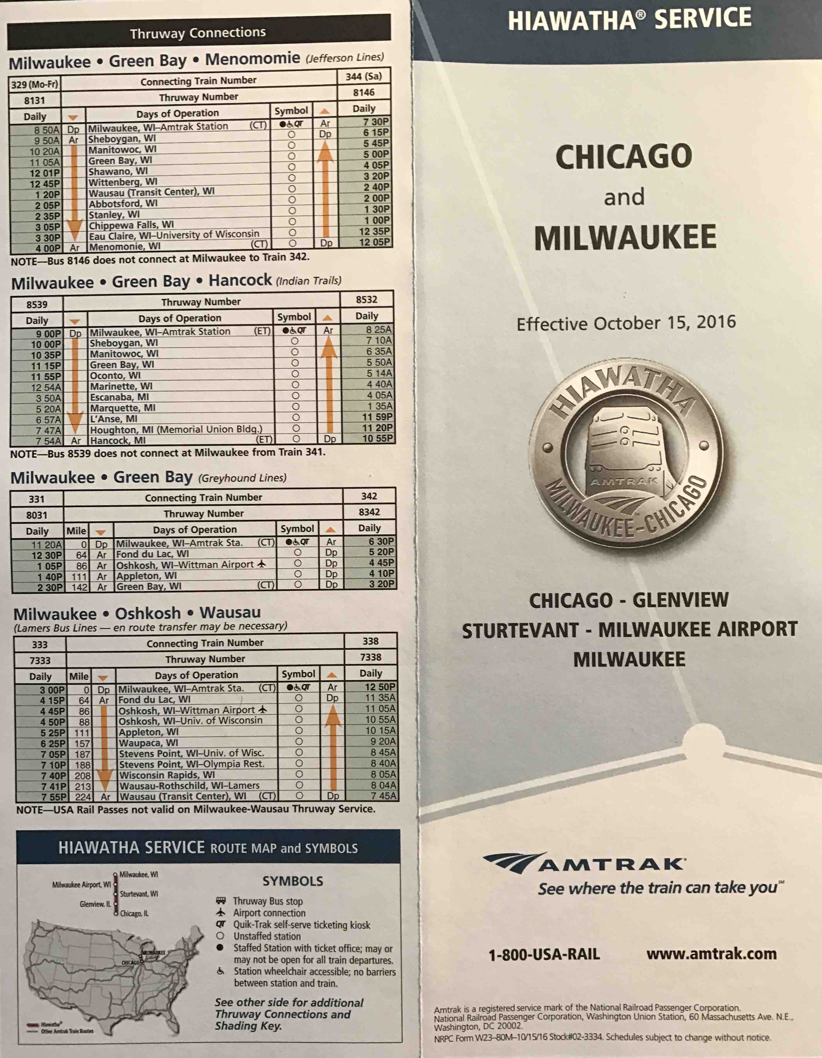 round trip train tickets milwaukee to chicago