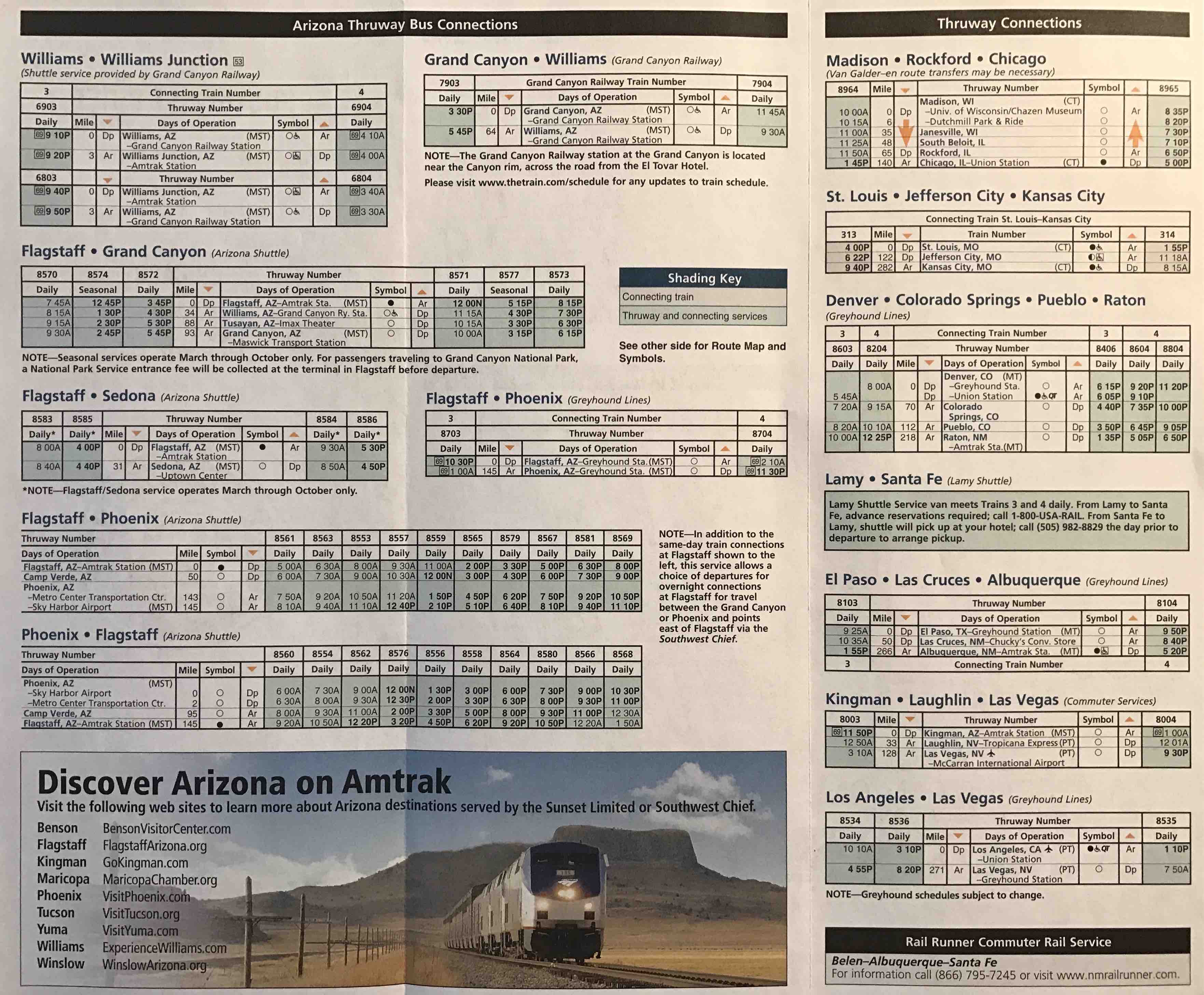 Amtrak southwest chief schedule 2