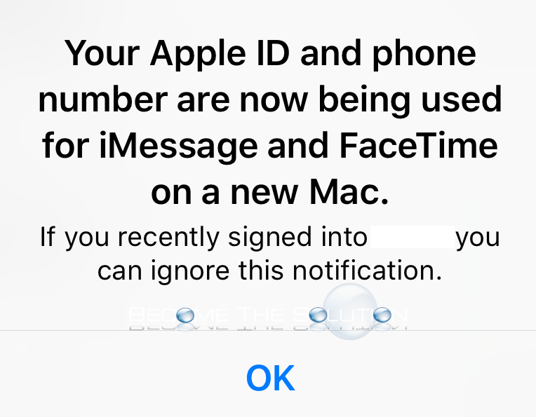 imessage on computer not working apple id