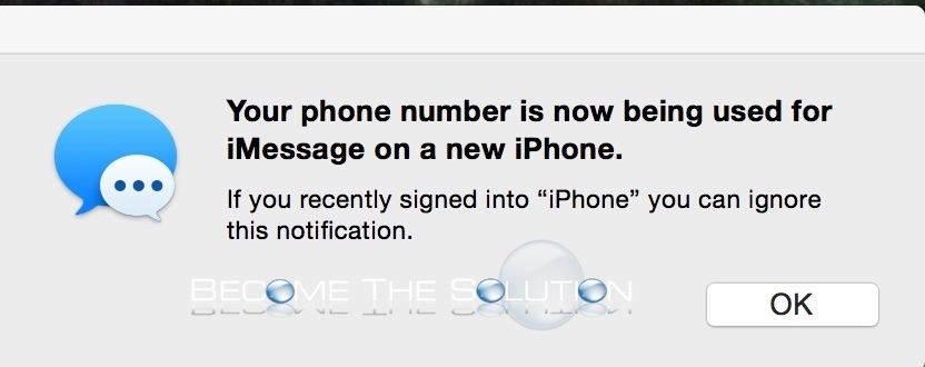 use your phone number for imessage on mac