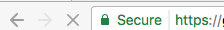 Google chrome secure site ssl