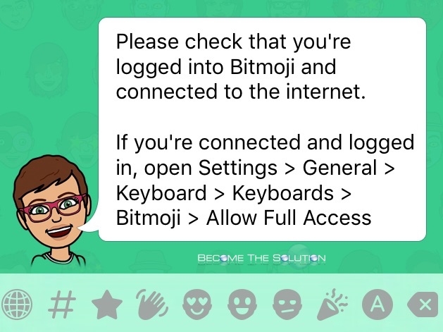 Fix: Please Check You’re Logged into Bitmoji and Connected to the Internet