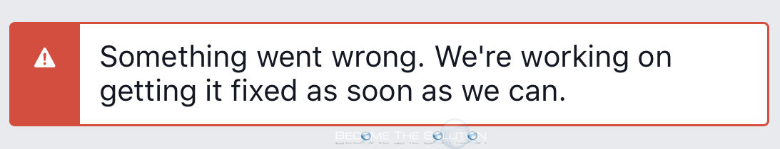 Something Went Wrong We'Re Working On Getting It Fixed As Soon As We Can -  Facebook