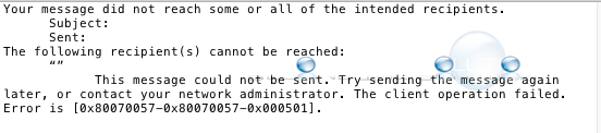 Fix:  0x80070057-0x80070057-0x000501 Outlook Meeting Forward Invites Error