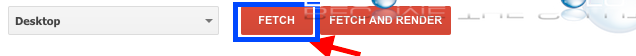 Google webmaste tools fetch and render