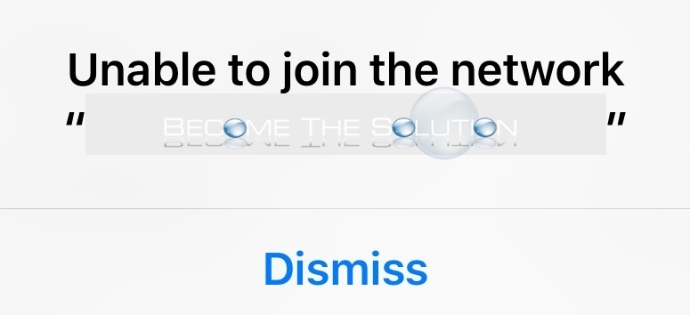 Unable to Join the Network iPhone Won't Connect Wireless