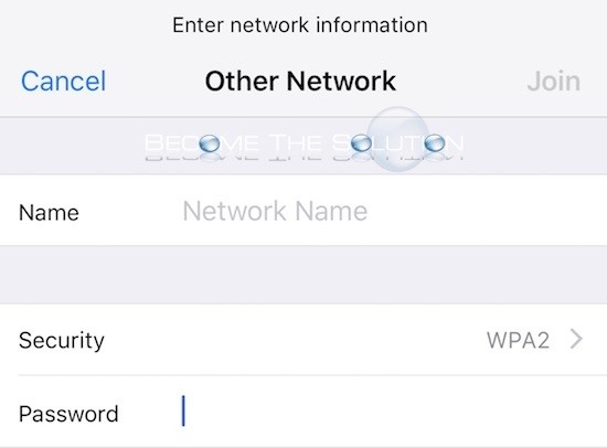 iPhone connect other wireless network