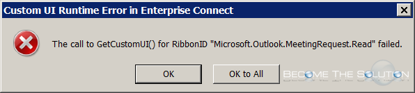 Outlook Runtime Error Getcustom Meeting Request ID