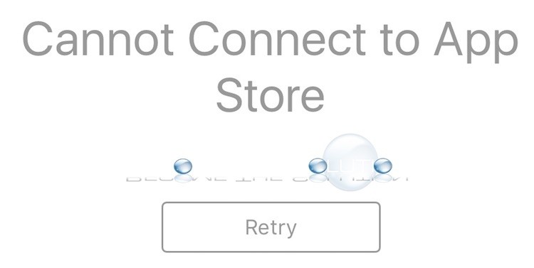 Cannot Connect to App Store iPhone