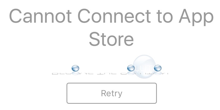 Cannot Connect to App Store – iPhone