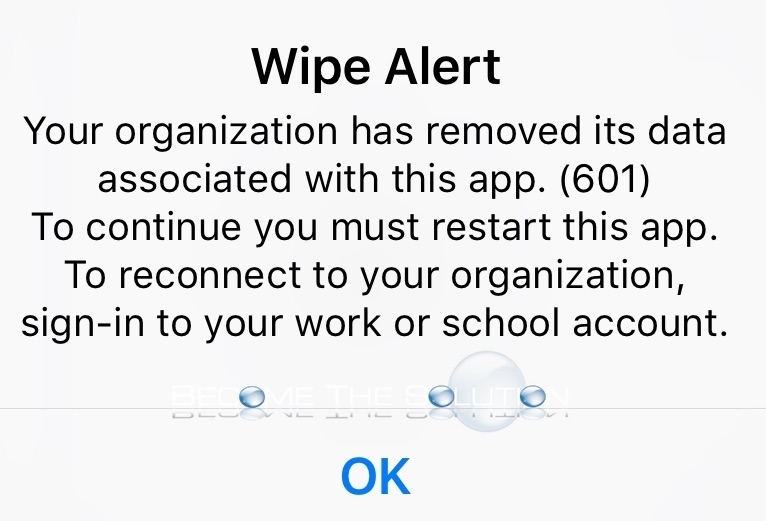 iPhone Wipe Alert