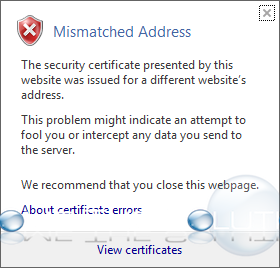fix certificate errors in internet explorer help