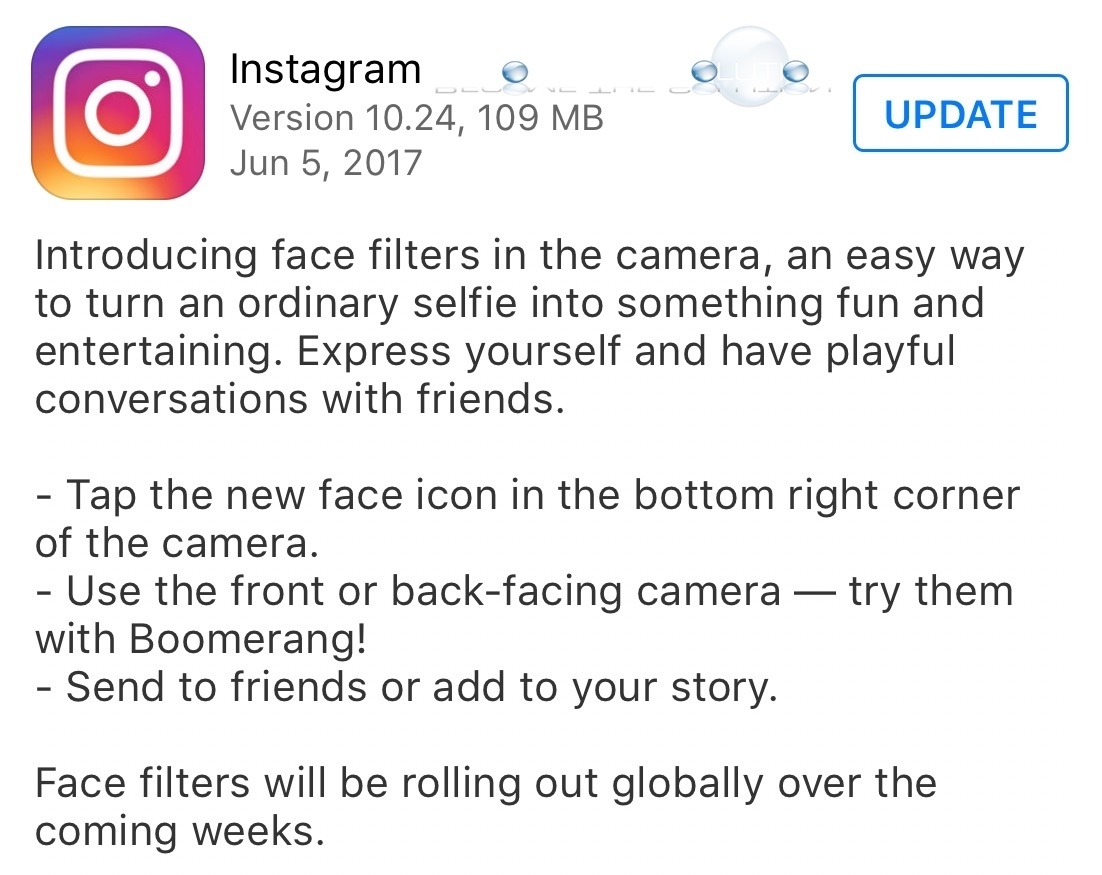 Instagram Update 10.24 June 05 2017