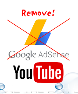 remove google adsense from youtube channel