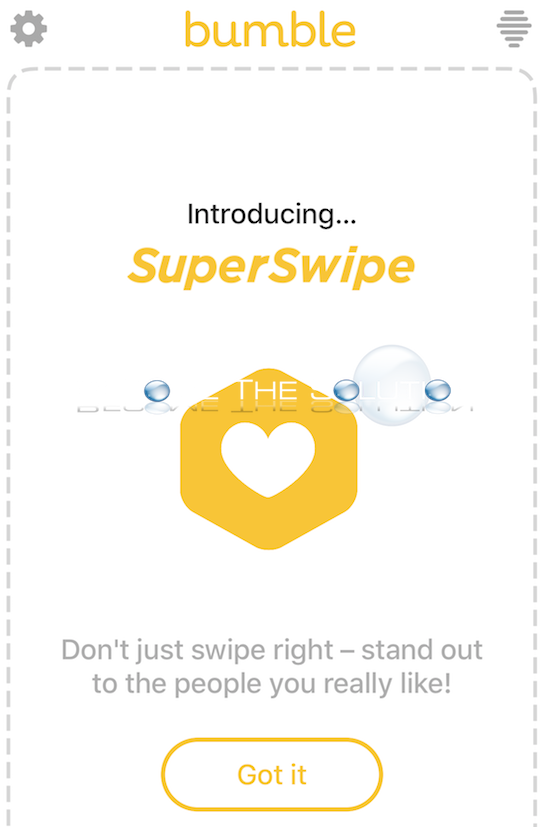 Bumble super swipe