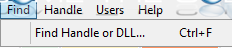 Process explorer find handle or dll