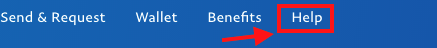 Paypal help button