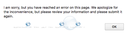 I Am Sorry but You Have Reached an Error on This Page